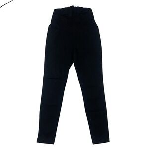 Isabel Maternity Black Denim Skinny Jeans Size 4 Cotton Blend Stretch